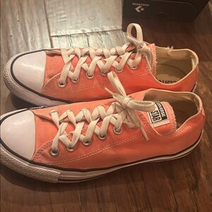 Converse Coral Low Top Sneakers